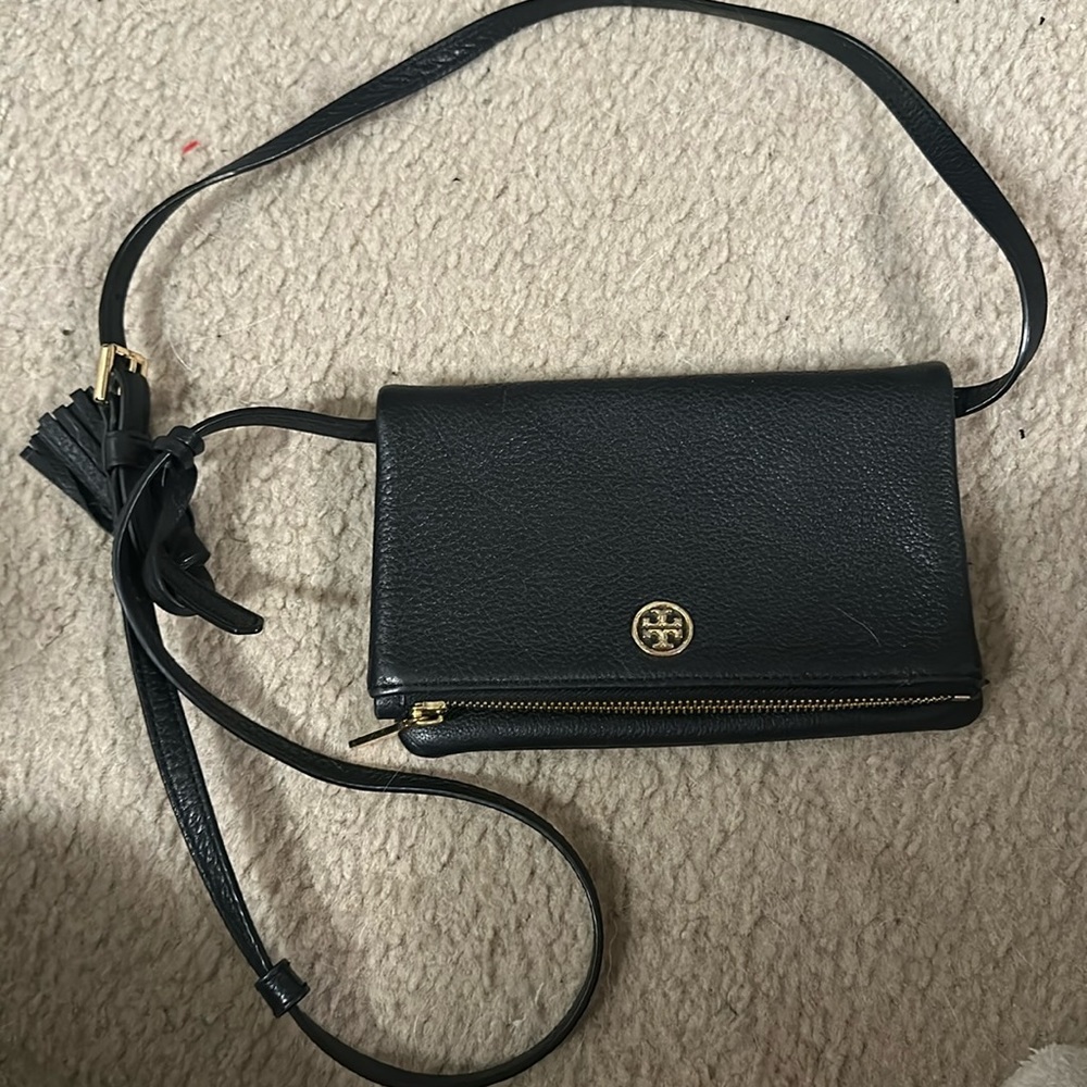 Tory Burch Black Leather Purse